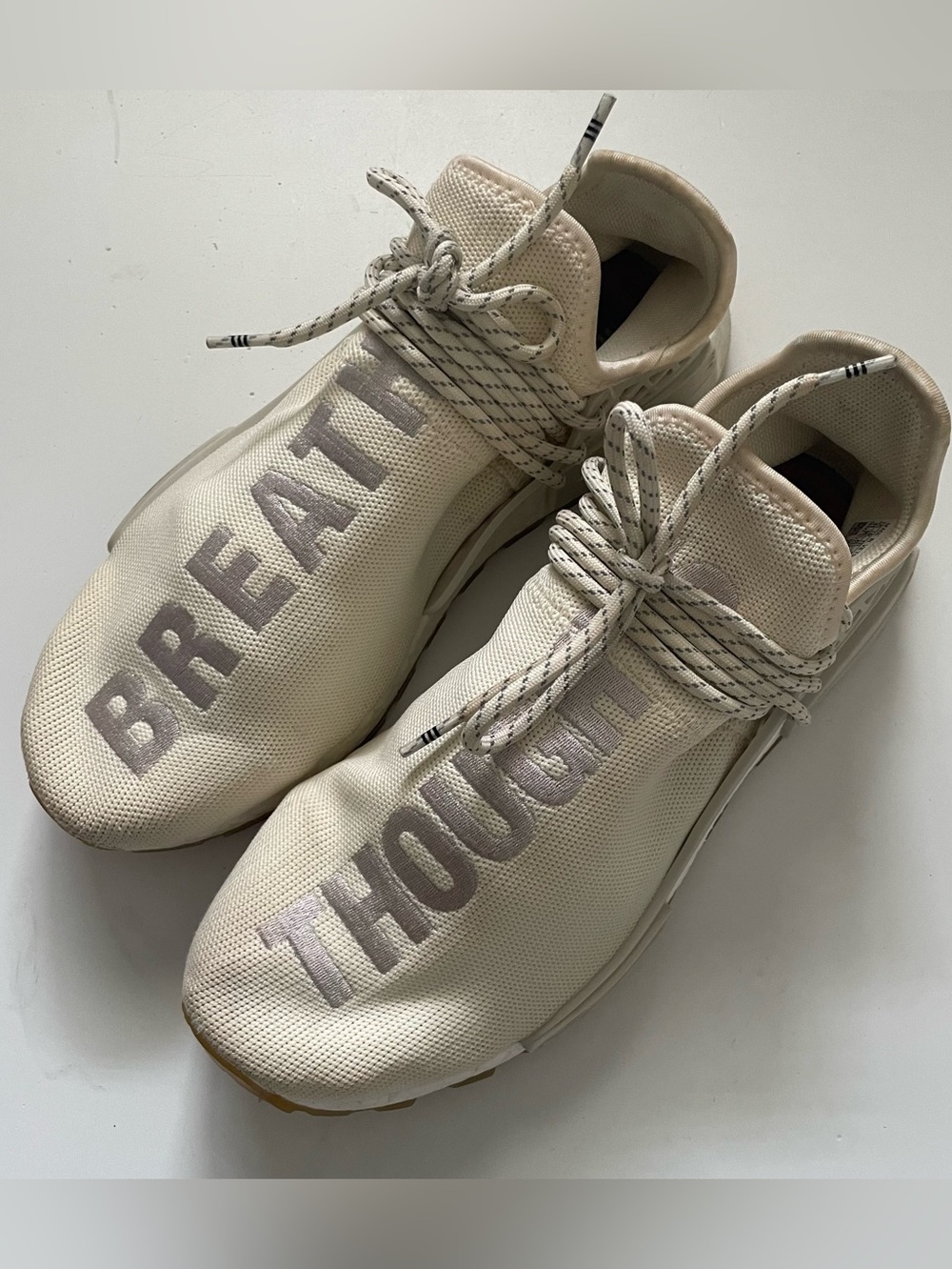 Adidas Pharrell Human Race NMD Trail Cream Off White Mens Size 11 EG7737